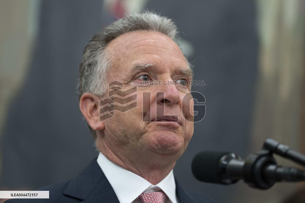 Trump Participates in a Swearing-In Ceremony for Jeanine Pirro