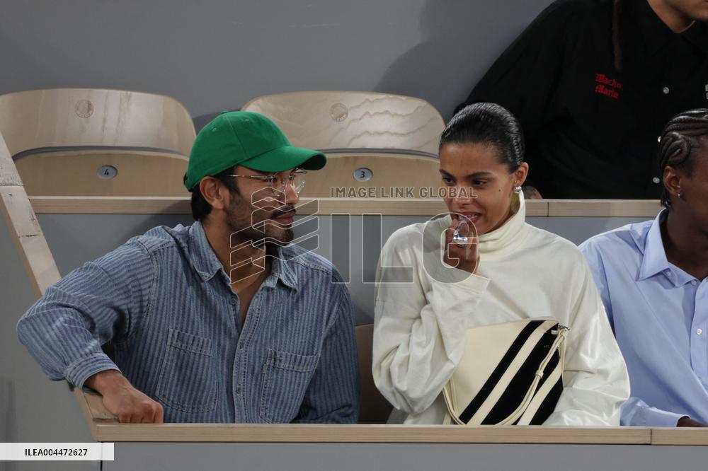 2025 French Open - Celebrities In Stand Day 4 NB