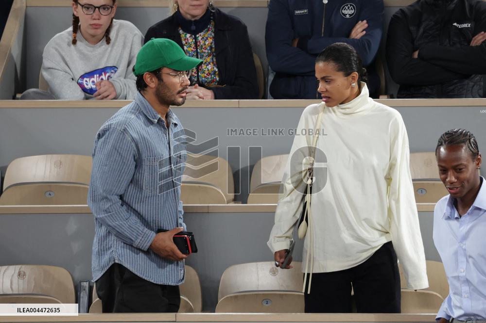 2025 French Open - Celebrities In Stand Day 4 NB