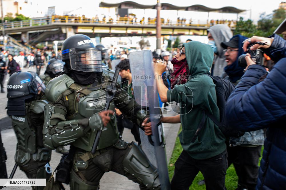 Protests Backing Colombian President Petro Labor Reform Proposal