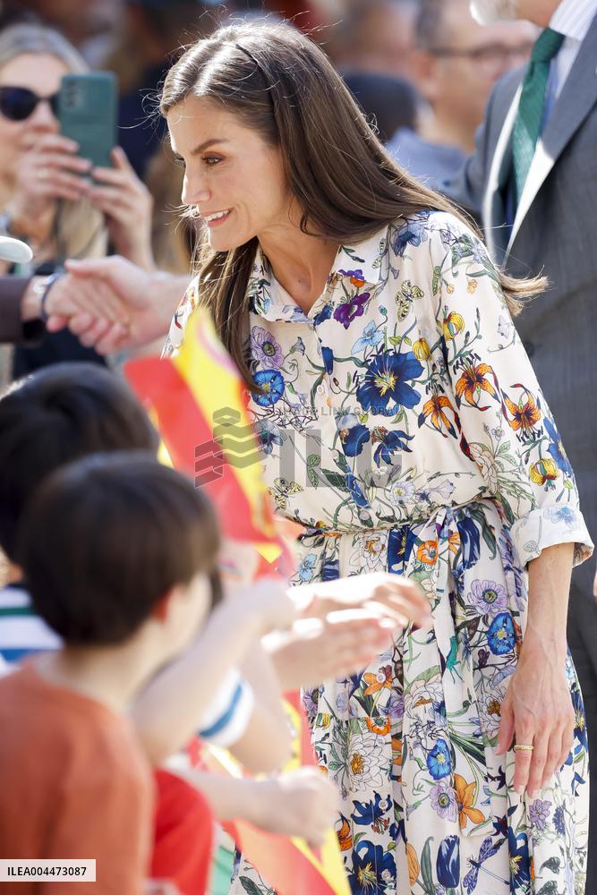 Spanish Royals Visit Guadalupe Village - Spain