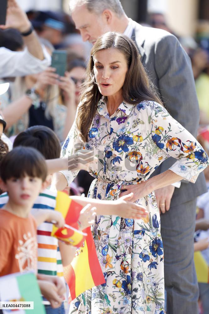 Spanish Royals Visit Guadalupe Village - Spain