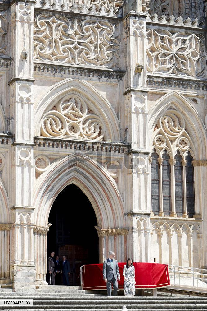 Spanish Royals Visit Guadalupe Village - Spain