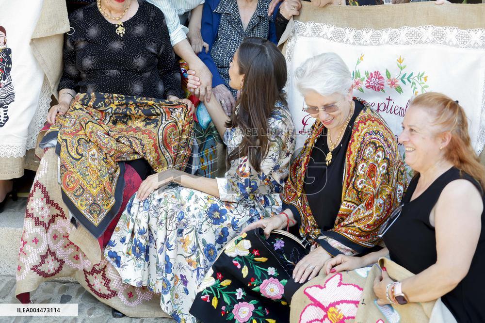Spanish Royals Visit Guadalupe Village - Spain