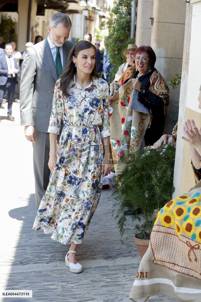 Spanish Royals Visit Guadalupe Village - Spain