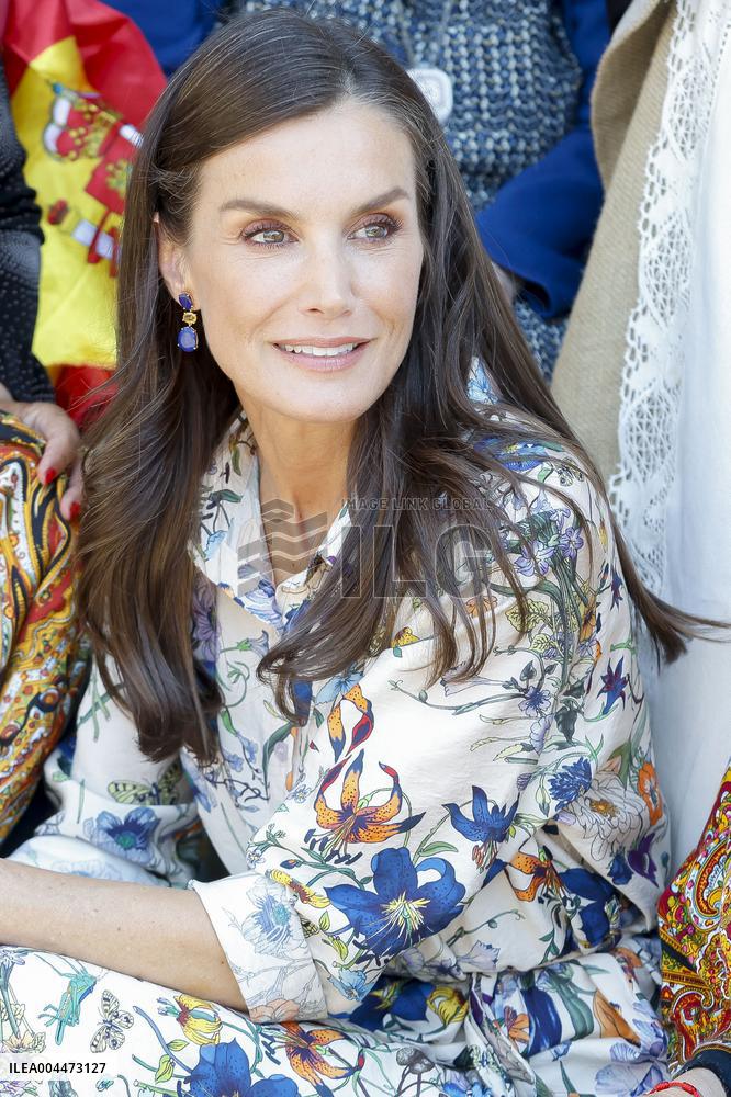 Spanish Royals Visit Guadalupe Village - Spain