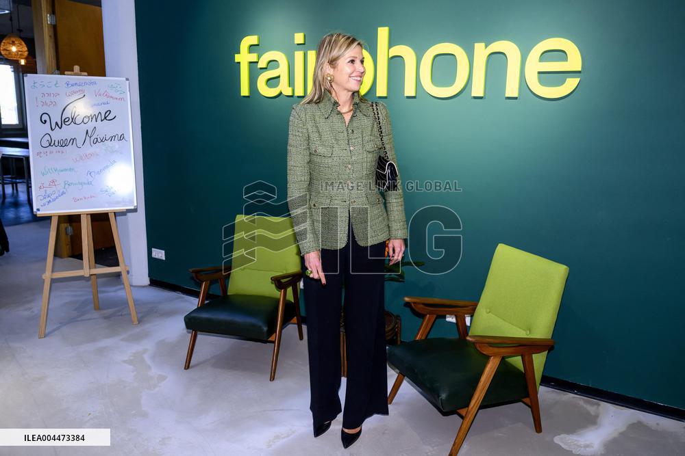 Queen Maxima visits Fairphone - Amsterdam