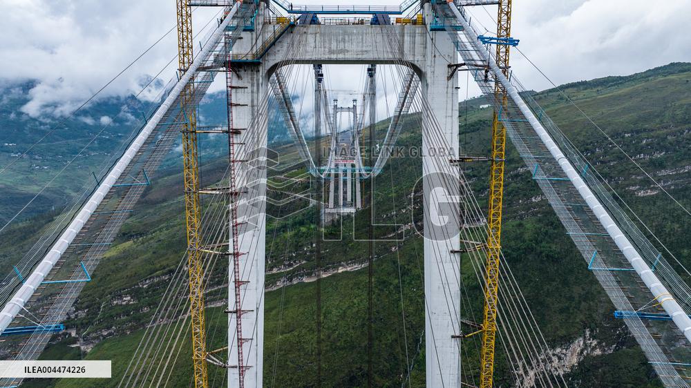Tianmen Grand Bridge Construction - China