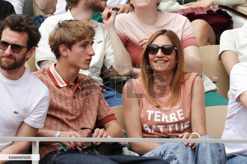 2025 French Open - Celebrities In Stand Day 5 NB
