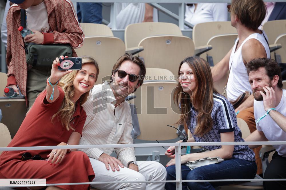 2025 French Open - Celebrities In Stand Day 5 NB