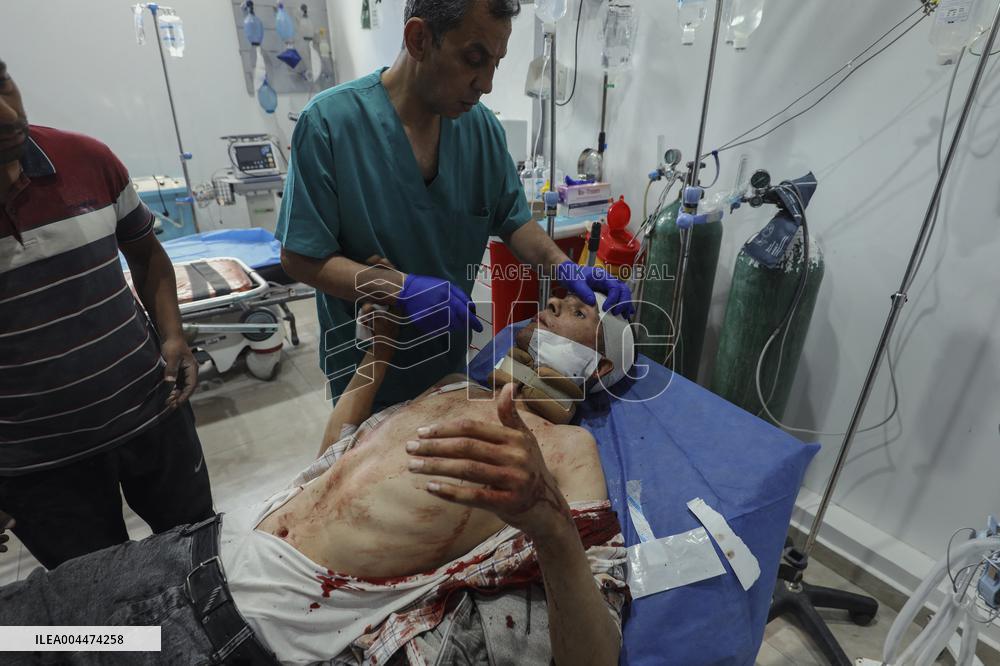 Israel Strikes Nuseirat Refugee Camp - Gaza