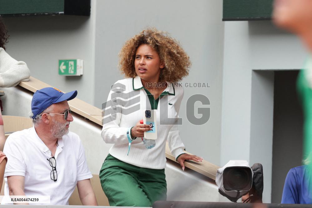 2025 French Open - Celebrities In Stand Day 5 NB