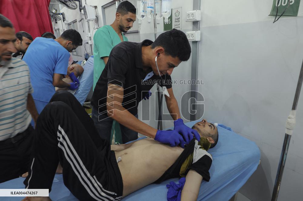 Israel Strikes Nuseirat Refugee Camp - Gaza