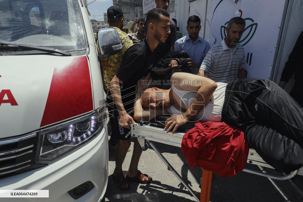 Israel Strikes Nuseirat Refugee Camp - Gaza
