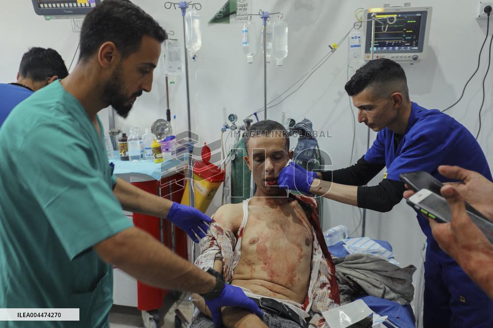 Israel Strikes Nuseirat Refugee Camp - Gaza