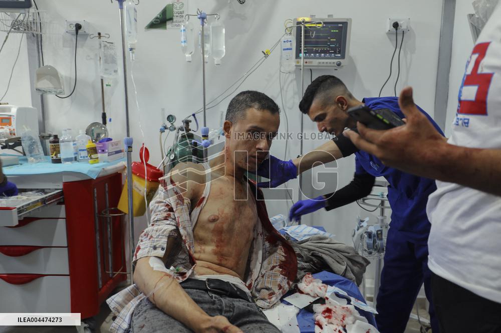 Israel Strikes Nuseirat Refugee Camp - Gaza