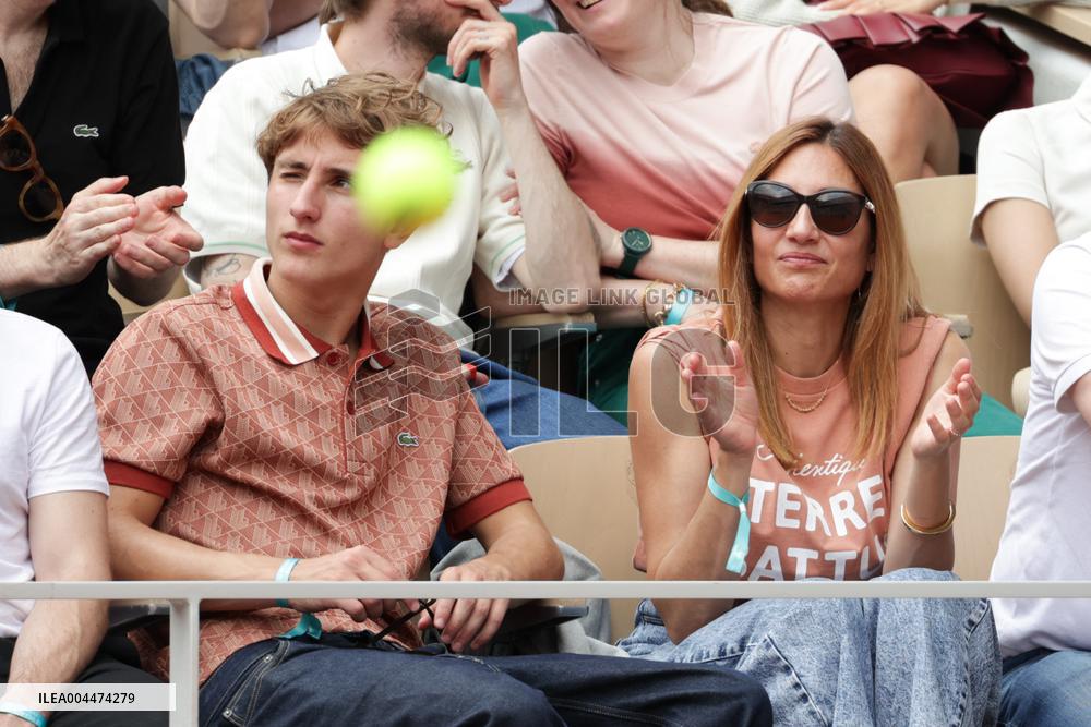 2025 French Open - Celebrities In Stand Day 5 NB