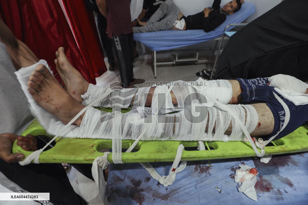 Israel Strikes Nuseirat Refugee Camp - Gaza