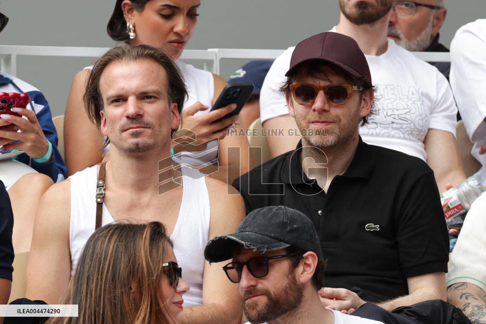 2025 French Open - Celebrities In Stand Day 5 NB