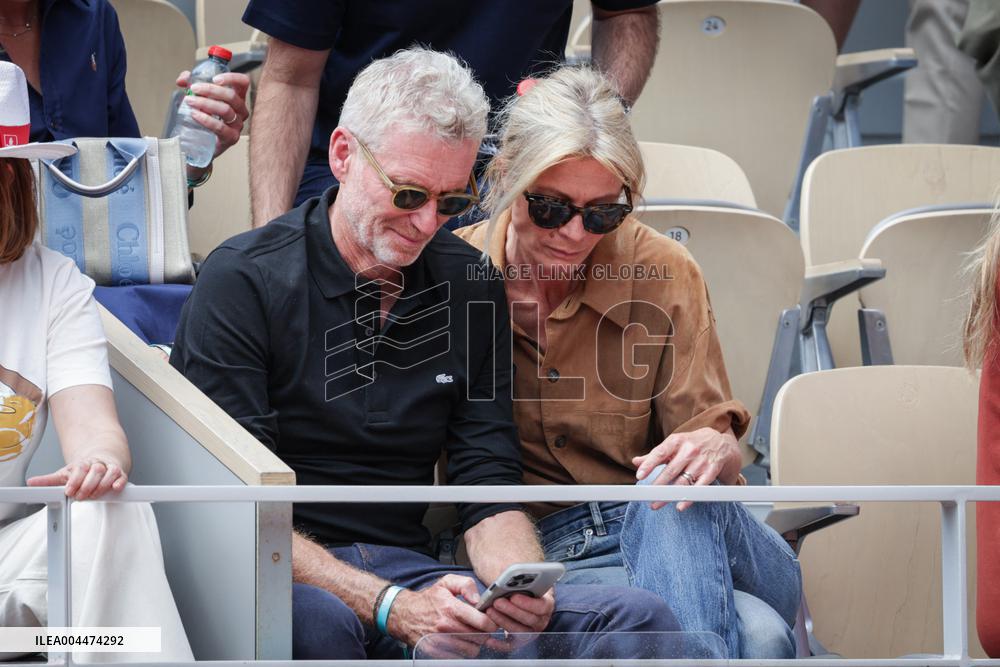 2025 French Open - Celebrities In Stand Day 5 NB