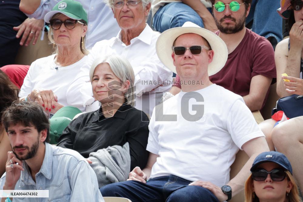 2025 French Open - Celebrities In Stand Day 5 NB