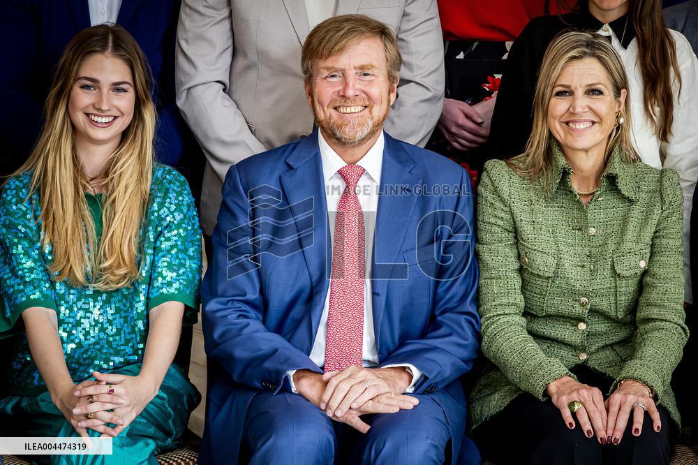 Queen Maxima And King Willem-Alexander At The Uitblinkerslunch - The Hague