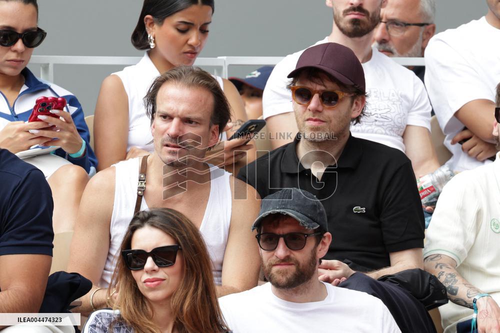 2025 French Open - Celebrities In Stand Day 5 NB
