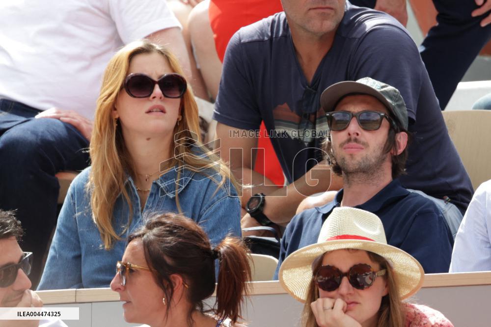 2025 French Open - Celebrities In Stand Day 5 NB