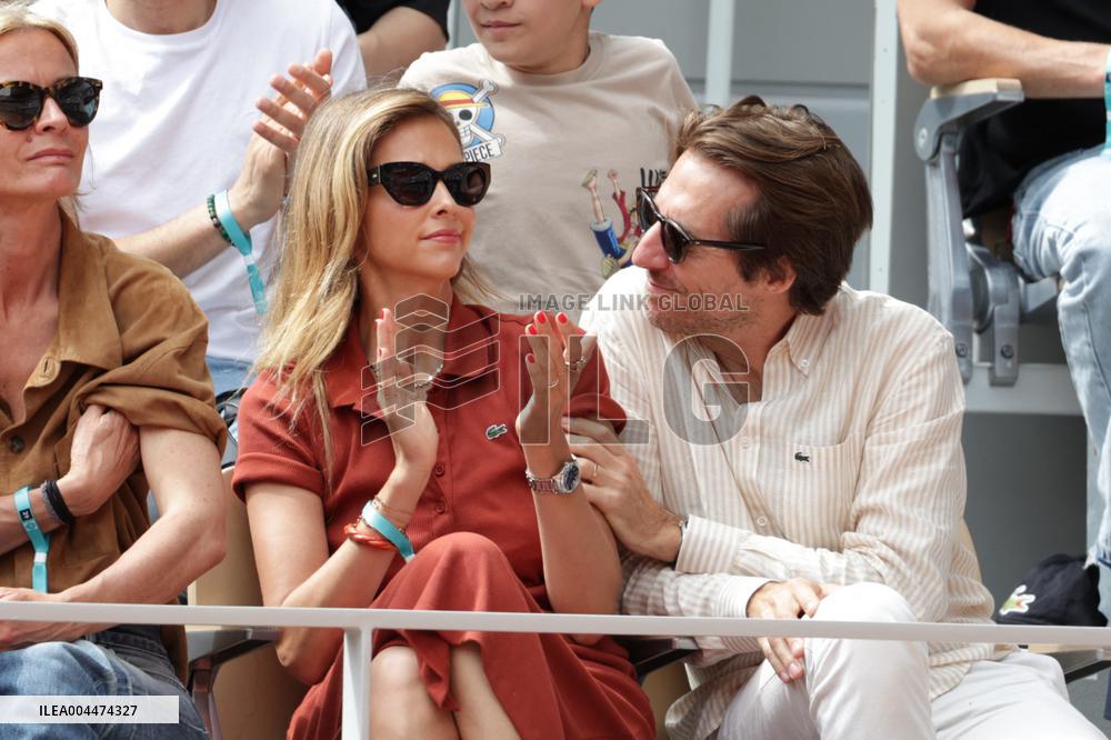2025 French Open - Celebrities In Stand Day 5 NB