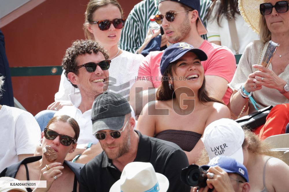 2025 French Open - Celebrities In Stand Day 5 NB