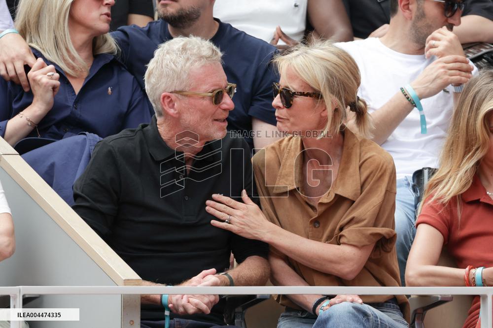 2025 French Open - Celebrities In Stand Day 5 NB