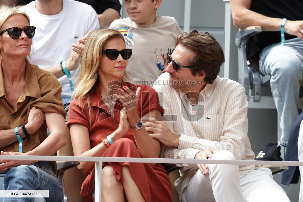 2025 French Open - Celebrities In Stand Day 5 NB