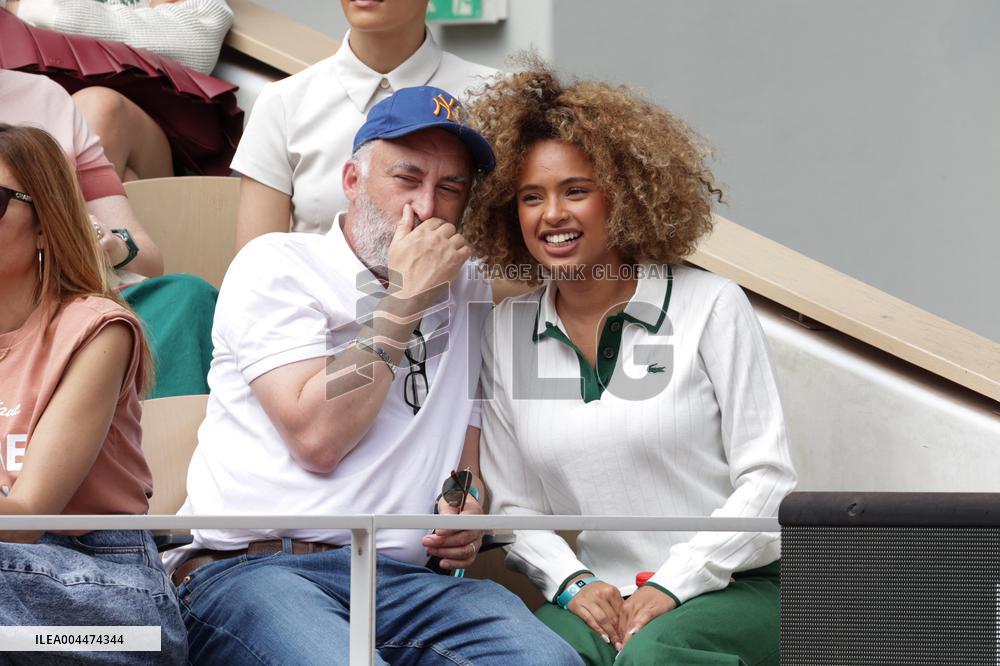2025 French Open - Celebrities In Stand Day 5 NB