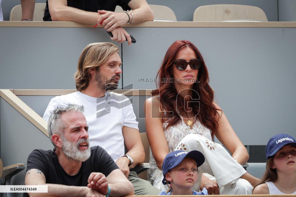 2025 French Open - Celebrities In Stand Day 5 NB