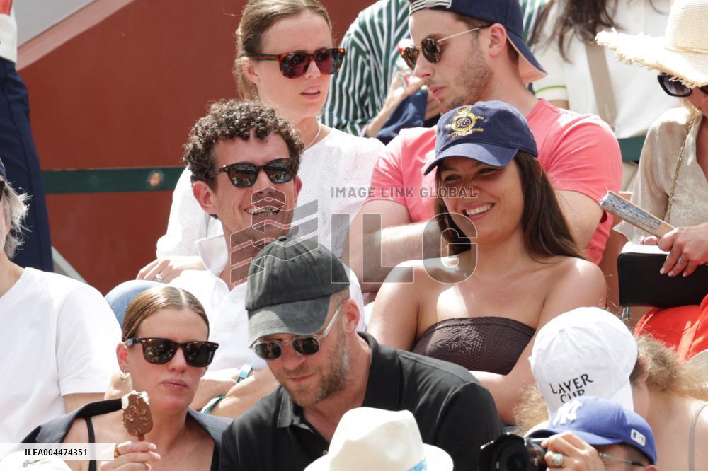 2025 French Open - Celebrities In Stand Day 5 NB