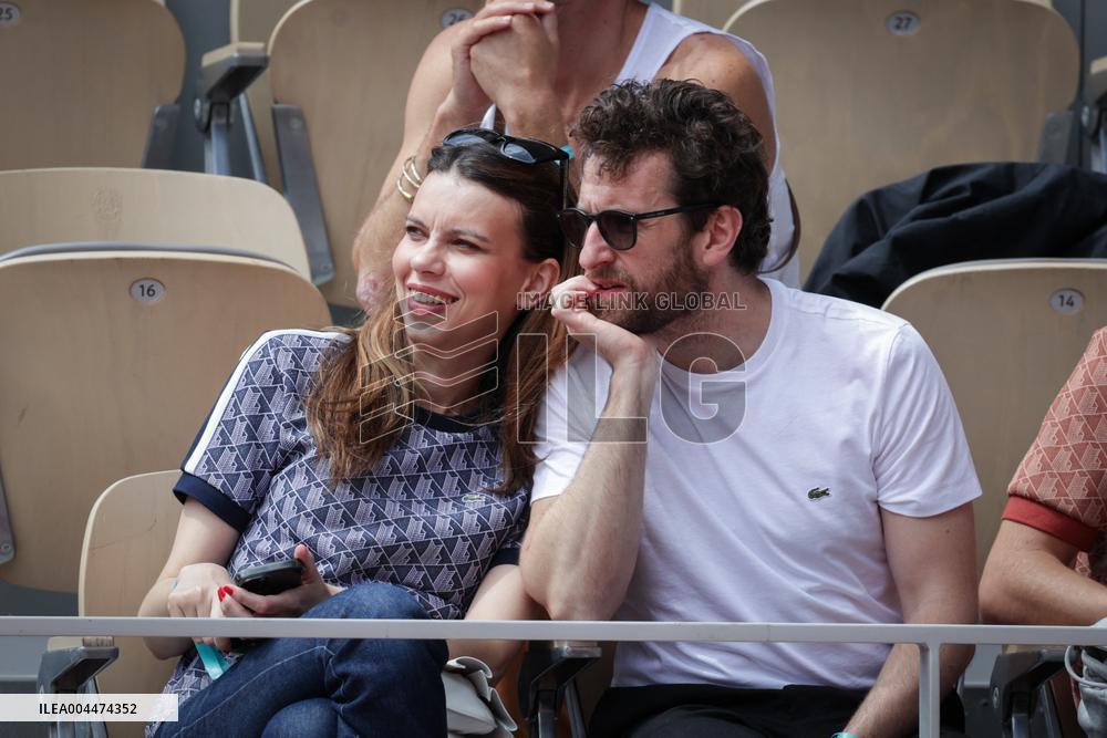 2025 French Open - Celebrities In Stand Day 5 NB