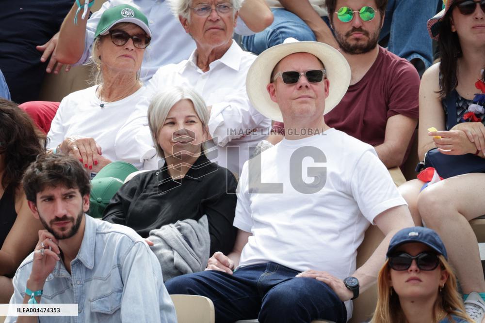 2025 French Open - Celebrities In Stand Day 5 NB