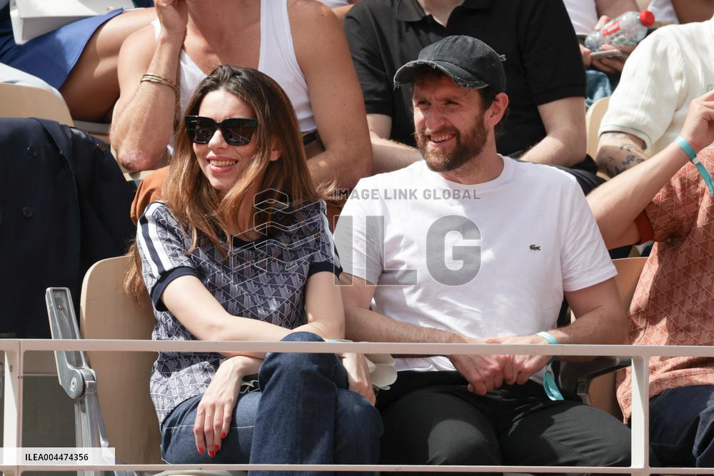 2025 French Open - Celebrities In Stand Day 5 NB