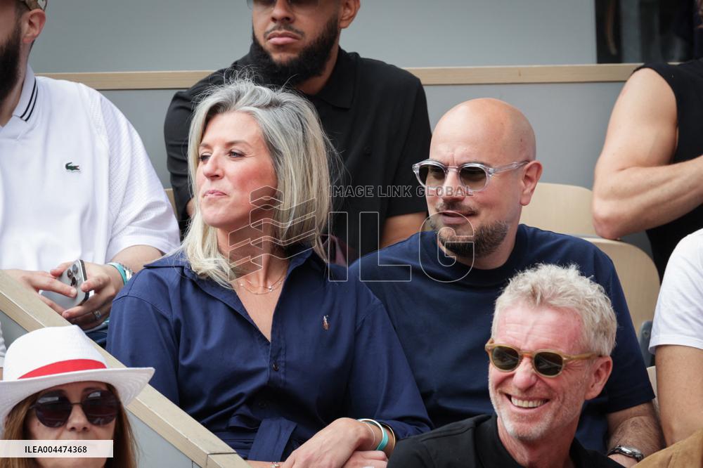 2025 French Open - Celebrities In Stand Day 5 NB