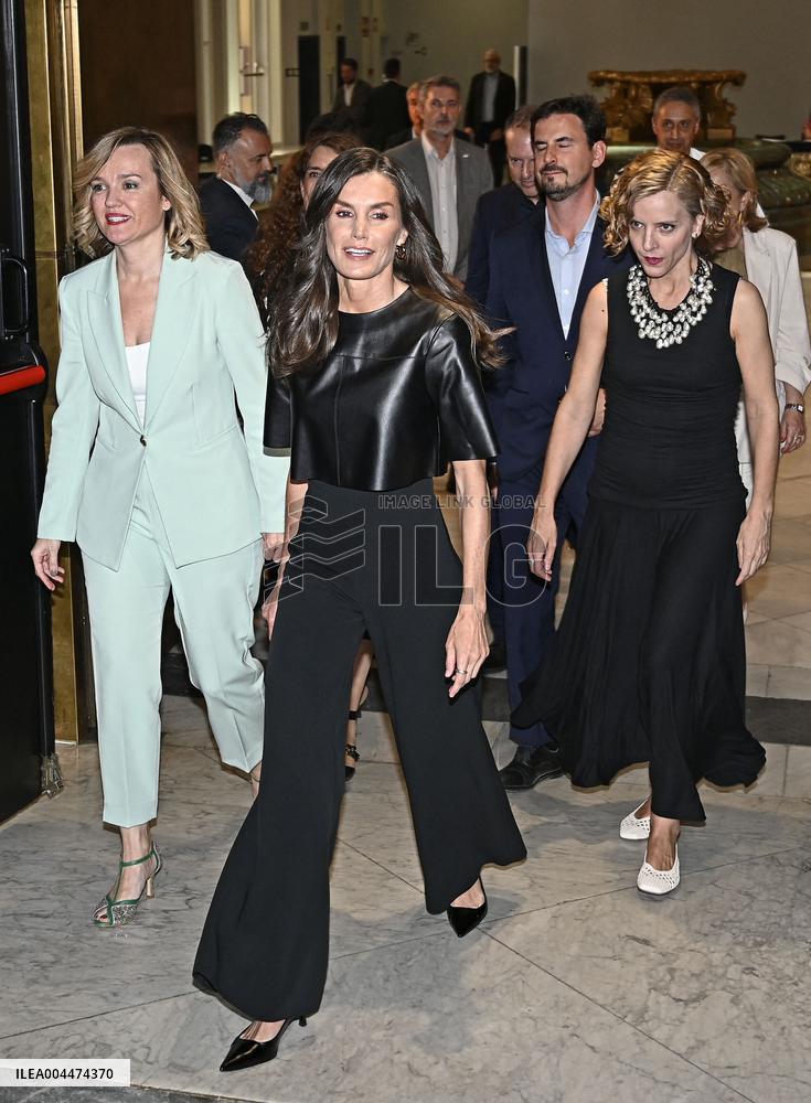 Queen Letizia At Solo de Ciencia Contest - Madrid