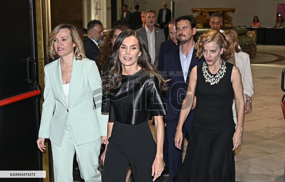 Queen Letizia At Solo de Ciencia Contest - Madrid