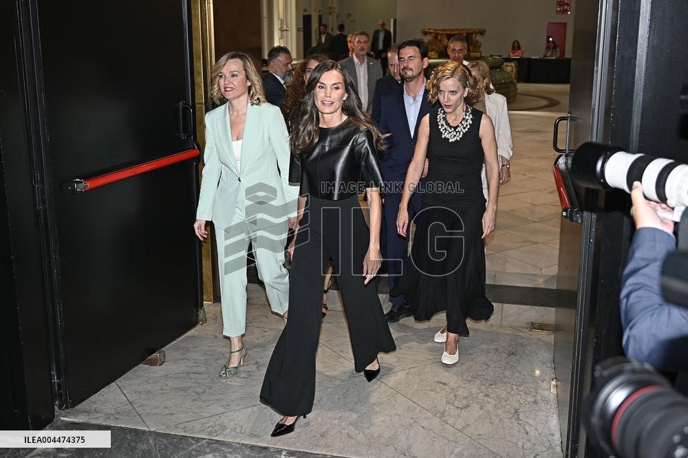 Queen Letizia At Solo de Ciencia Contest - Madrid