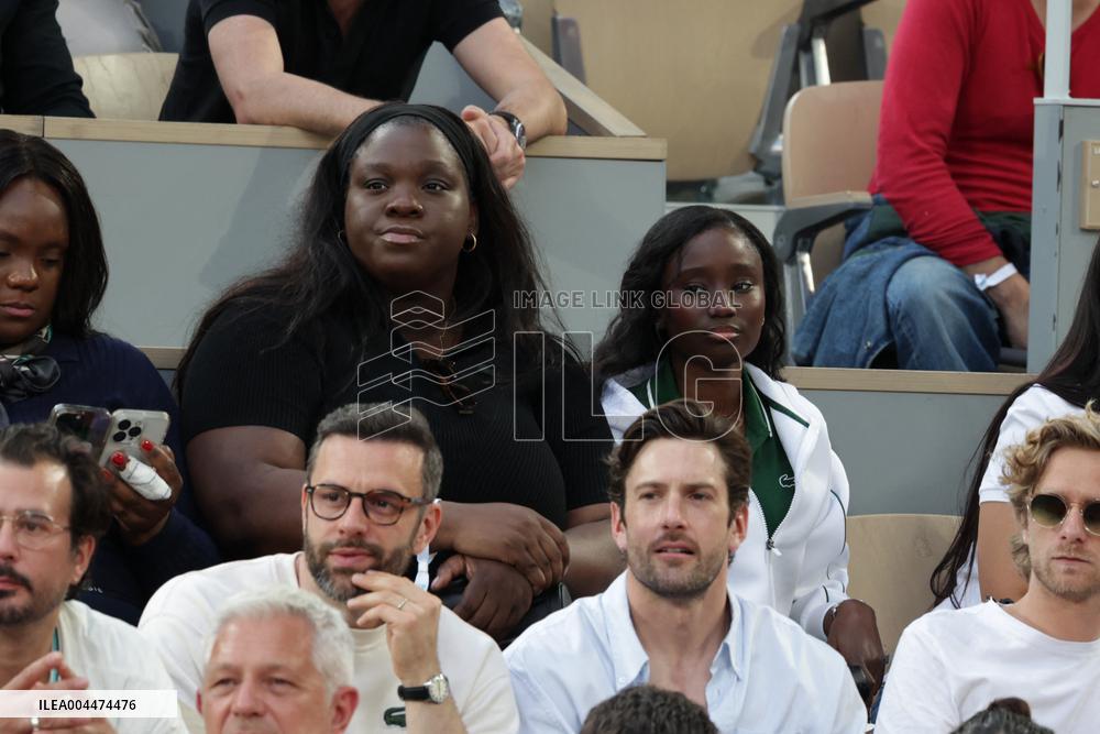 2025 French Open - Celebrities In Stand Night 5 NB