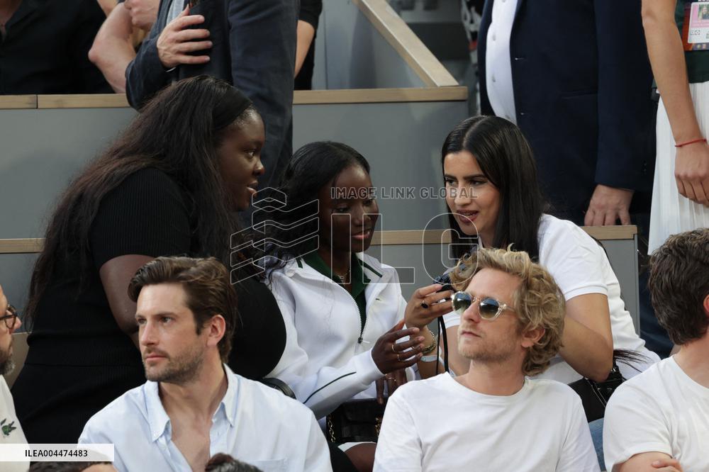 2025 French Open - Celebrities In Stand Night 5 NB