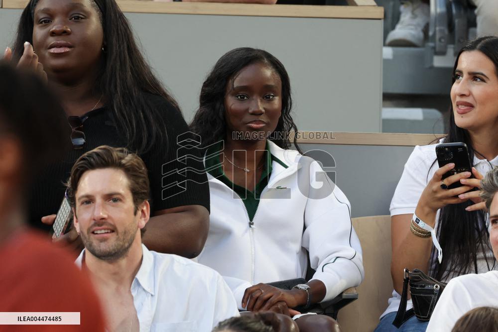 2025 French Open - Celebrities In Stand Night 5 NB
