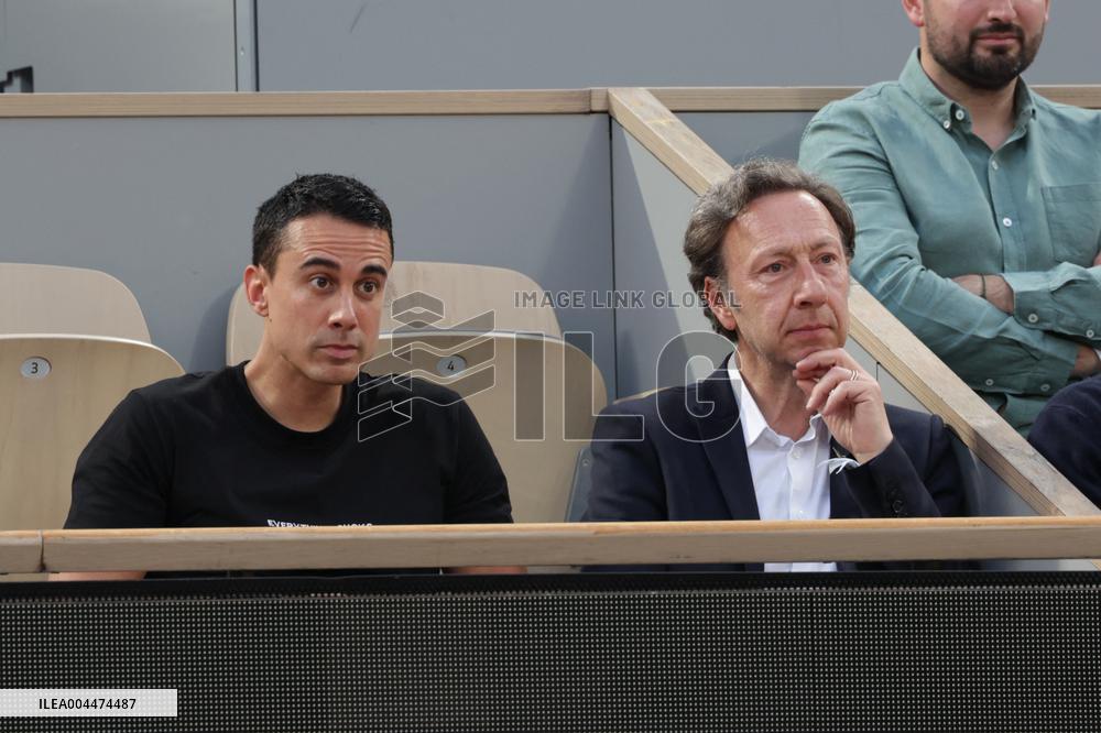 2025 French Open - Celebrities In Stand Night 5 NB