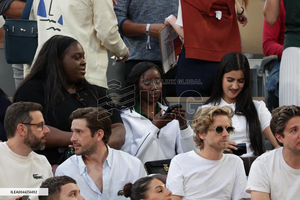 2025 French Open - Celebrities In Stand Night 5 NB