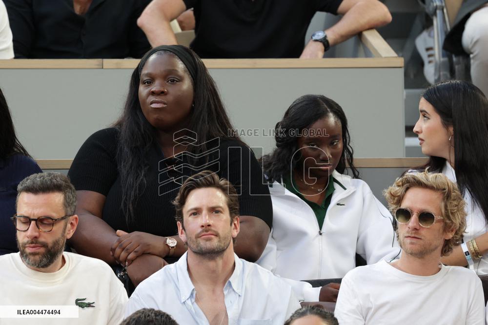 2025 French Open - Celebrities In Stand Night 5 NB