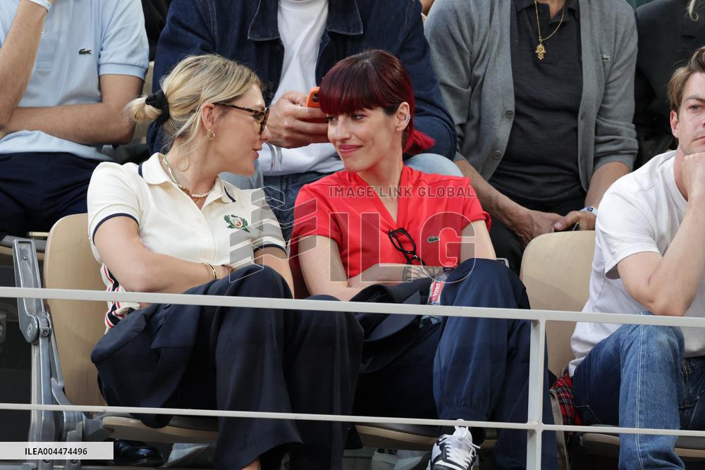 2025 French Open - Celebrities In Stand Night 5 NB