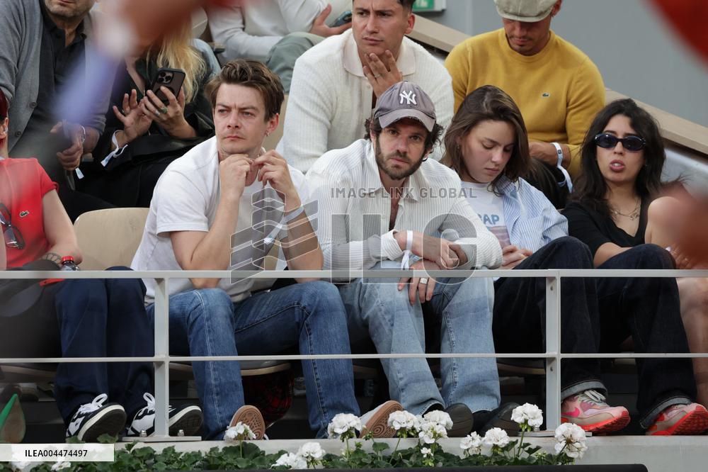 2025 French Open - Celebrities In Stand Night 5 NB